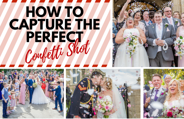 Sugar Photography on How to capture the perfect wedding confetti photo (blog)